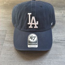 Los Angeles Dodgers 47 Brand Clean Up Dad Hat Navy