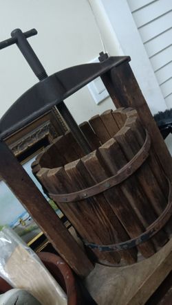 Vintage fruit press