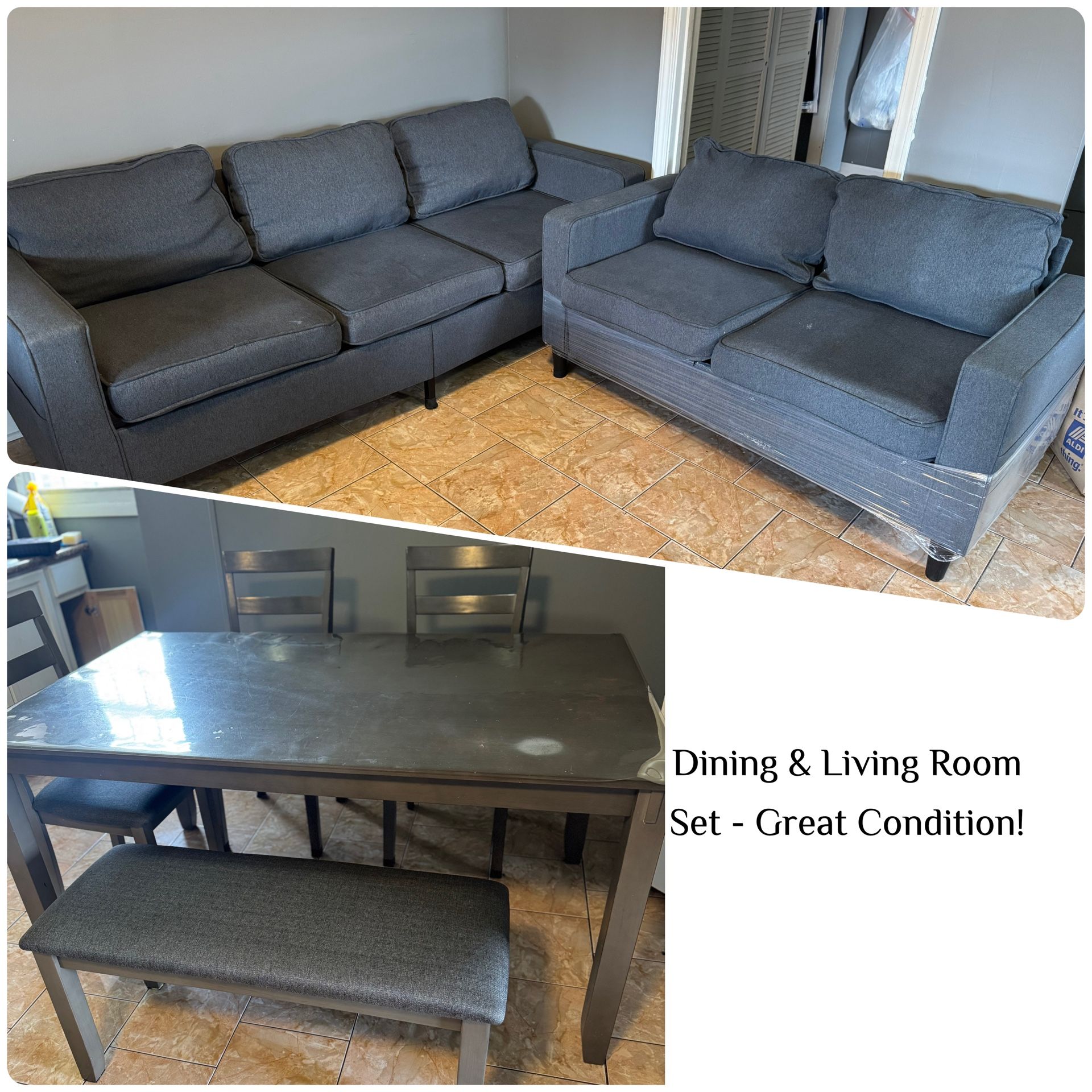 Dining & Living Room Set - Great Condition!