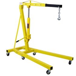 ☀️#0099 2 Ton Folding Engine Hoist Cherry Picker Shop Crane Hoist Lift, Heavy Duty Steel