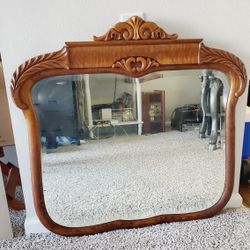 Vintage Wood Wall Mirror Frame