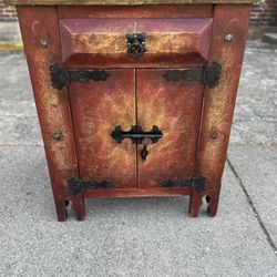 Rustic Buffet Vanity Cabinet With Drawer And Storage Compartment