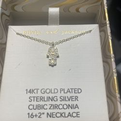 16”-18” 14k Gold Plated Sterling Silver Necklace 