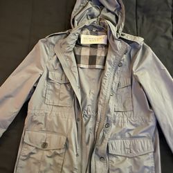 Burberry Grey Rain Jacket Size XXL