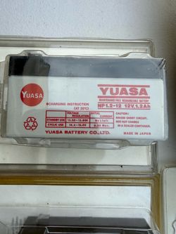 Yuasa NP 1.2-12 battery 12v 1.2AH Schlage keepsafer
