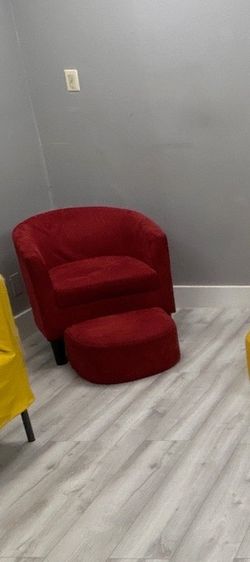 Red Barrel Accent Chair with Ottoman