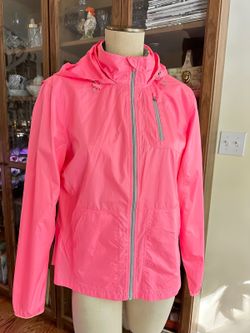 Da skin Now Hooded Full-Zip Lightweight Neon Pink Training Windbreaker Jacket