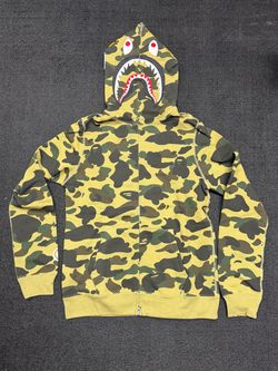 100% Authentic A Bathing Ape Camo 1st Green Hoodie BAPE