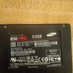 Samsung 850 pro SSD 512gbs