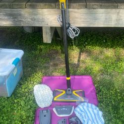 Bissell power steamer, heavy duty, three and one steam mop,  comes with all accessories, literally used twice
