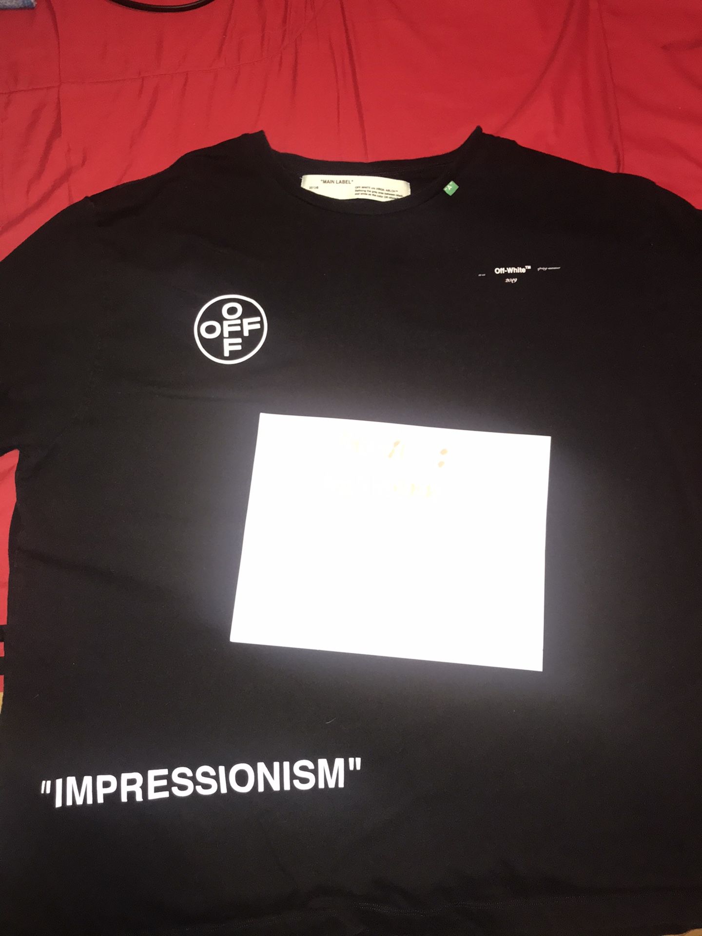 Off white oversized tee size L