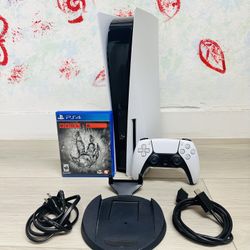 Sony PlayStation 5 - 825GB , Bonus 1 Game Evolve ( Used Very New  )
