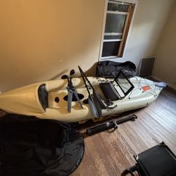 12ft Hobie Pedal Kayak, Inflatable Large Mirage Drive  Hobie Cat
