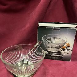 Salad Set Glass Bowl 