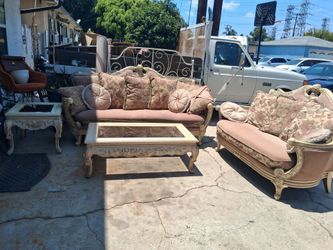 Vintage couch and table set