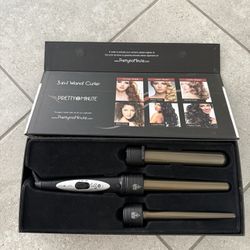 SEND YOUR OFFER - Preowned Pretty in a Minute 3-in-1 Wand Curler Set