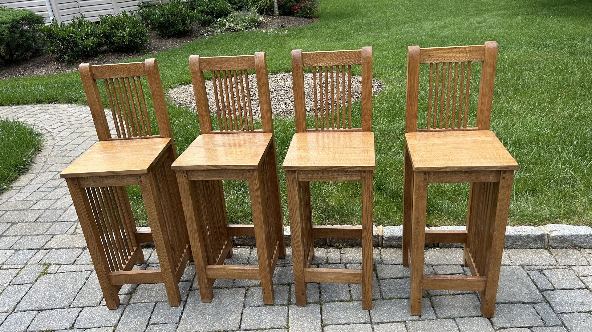 4 High Quality Wooden Stools