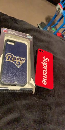 NFL rams case and supreme case for iPhone 7 $15 for both