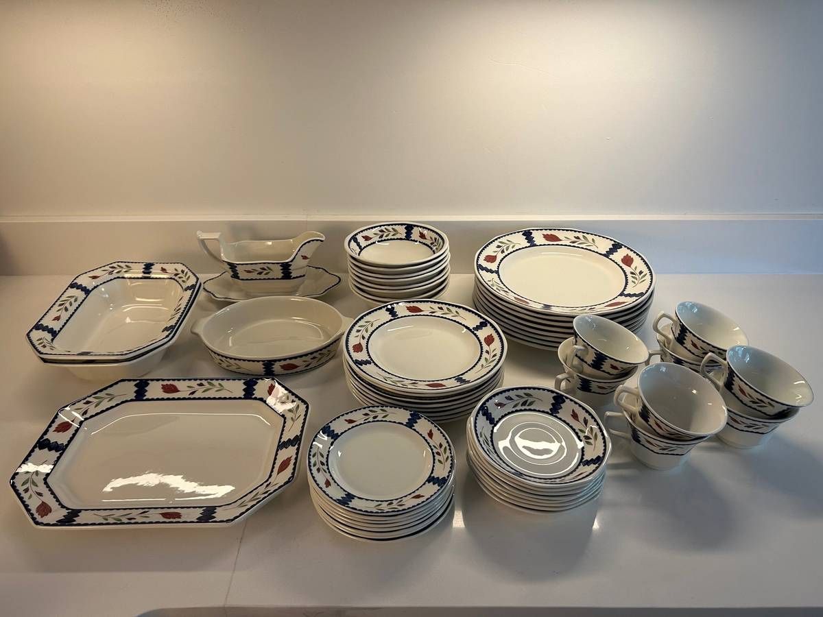 Vintage Adams Lancaster English Ironstone China Dish Set