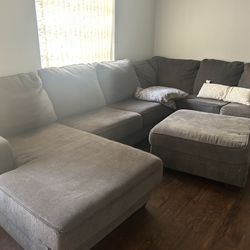 $300 Full Size Gray Sectional 