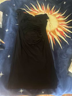 Black Strapless Maxi Dress