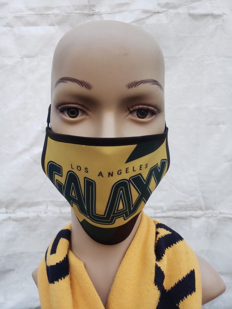 LA Galaxy DOUBLE SIDED reto mask throwback
