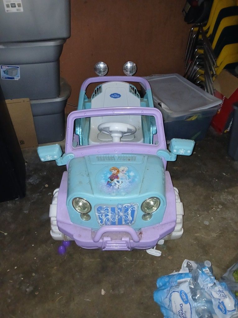 Frozen Electric Kids Car 
