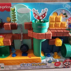 Fisher-Price Little People My Mario Adventure Playset Musical Toddler Toy Set NEW