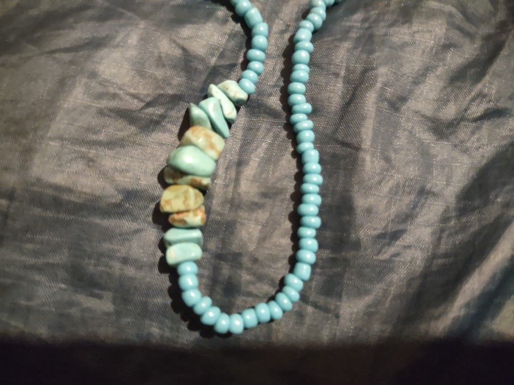 Turquoise Green Blue Necklace