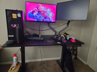 Standing desk + Monitor mounts