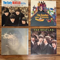 Beatles Lot Of 4 Vinyl Record LP The Early Years, Yellow Submarine, Imagine, Rock In Roll 