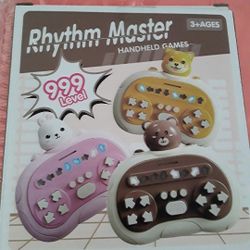 NEW Rythm Handheld Music Rhythm Speed Push Game Console Children Toys Electronic