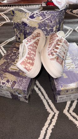 Dior Pink Canvas Lows
