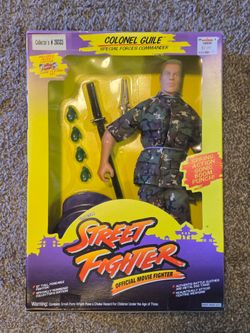 Hasbro Capcom Street Fighter Official Movie Fighter Colonel Guile Special Forces Commander 12" Action Figure Limited Edition GI Joe G.I. Joe