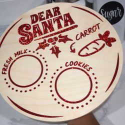Custom Santa Cookie Trays