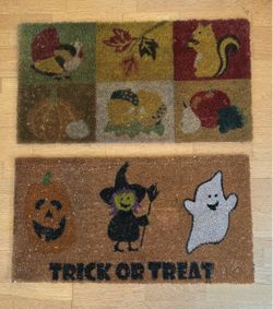 Pottery Barn Seasonal Coir Doormats Set of 2