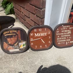 Vintage Deli Me yeah Board And Clock