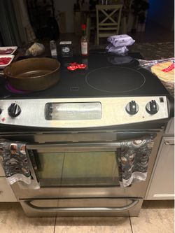 Island electric stove