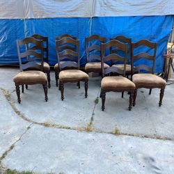 8 ladder back Pulaski chairs