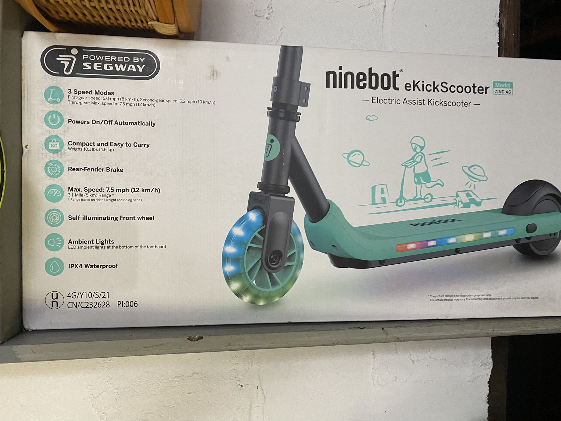 New Ninebot Segway Zing A6 Electric Scooter 