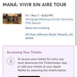 Mana Tickets for 11.7.2025