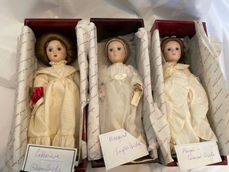 3 Brides Of America DOLLS - Vintage Collectibles Abigail, Catherine, Margaret