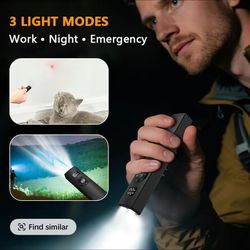 EDC Flashlight, High-Brightness Rechargeable Pocket Flashlight