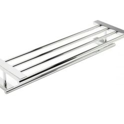 New Shelf Towel Rack Crome 26wx8Dx4H