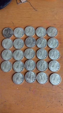Walking liberty ¢50 pieces