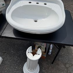 Sinks and pedestals 