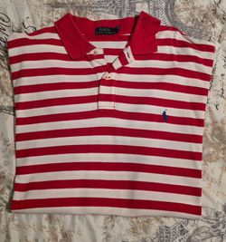 POLO RALPH LAUREN STRIPED RED & WHITE SIZE 3XB