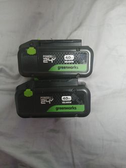 Greenworks 4.0/ah 24v batteries