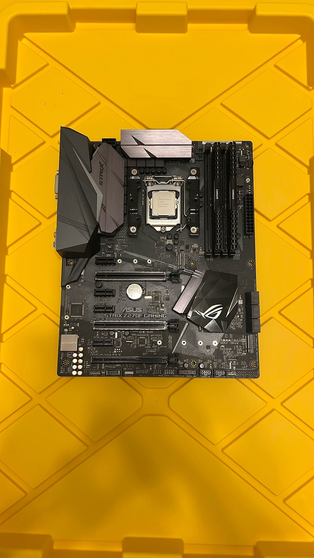 Intel i5-7600k, ASUS Z270F Strix Motherboard, 16 GB DDR4 3200 RAM