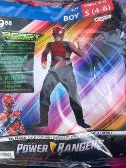 Power Rangers Beast Morphers Red Ranger Kids Costume